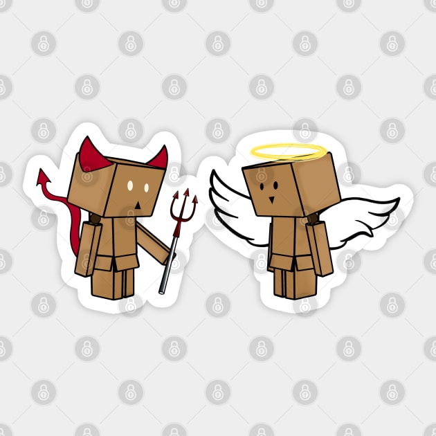 Danbo Naughty or Nice Sticker by zoddie